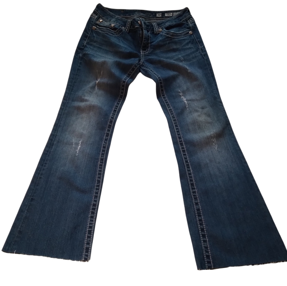 Miss Me Boot Raw Hem Jean's Sz 30 / 29